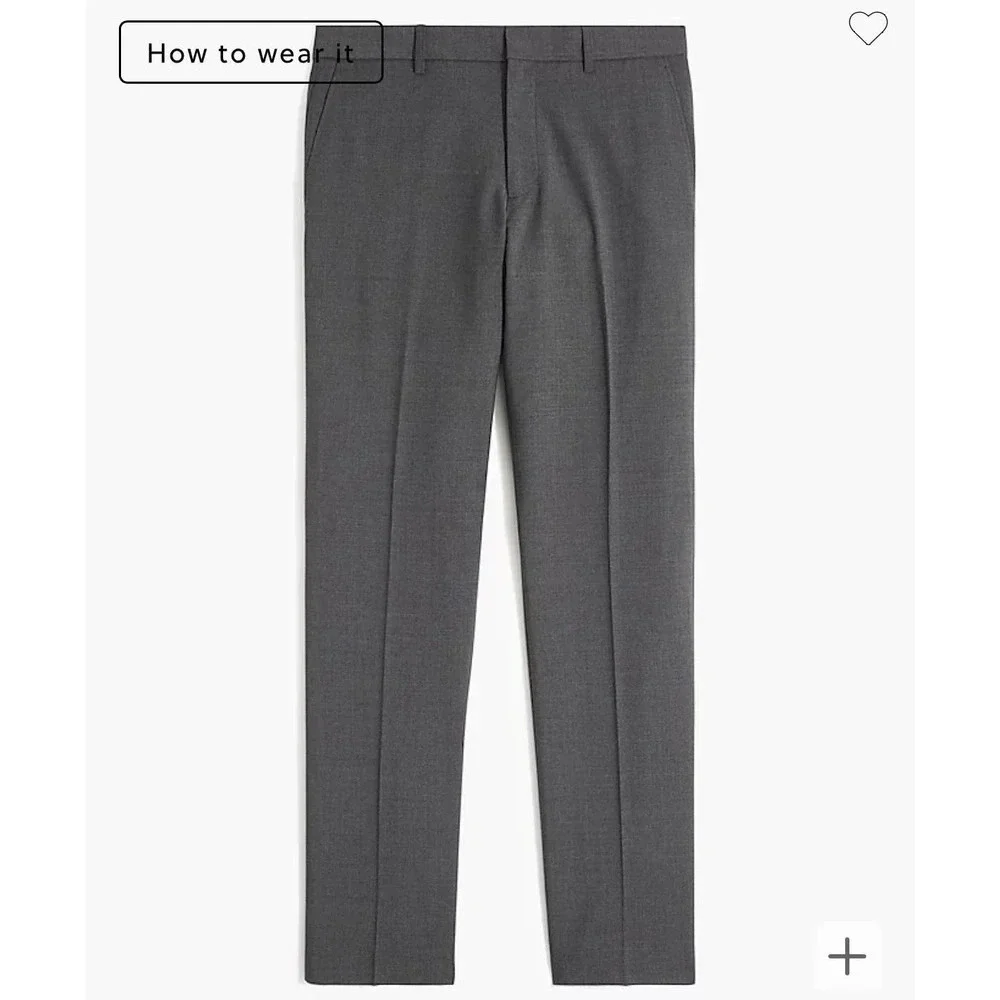 JCrew Four-season Thompson pant, NWOT